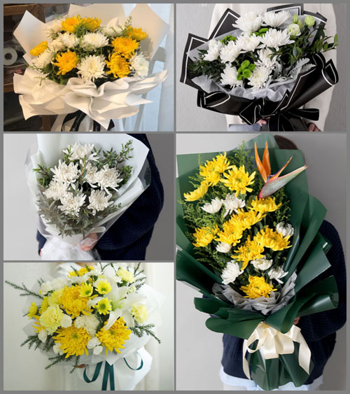江苏淮安淮安区白事花束代送